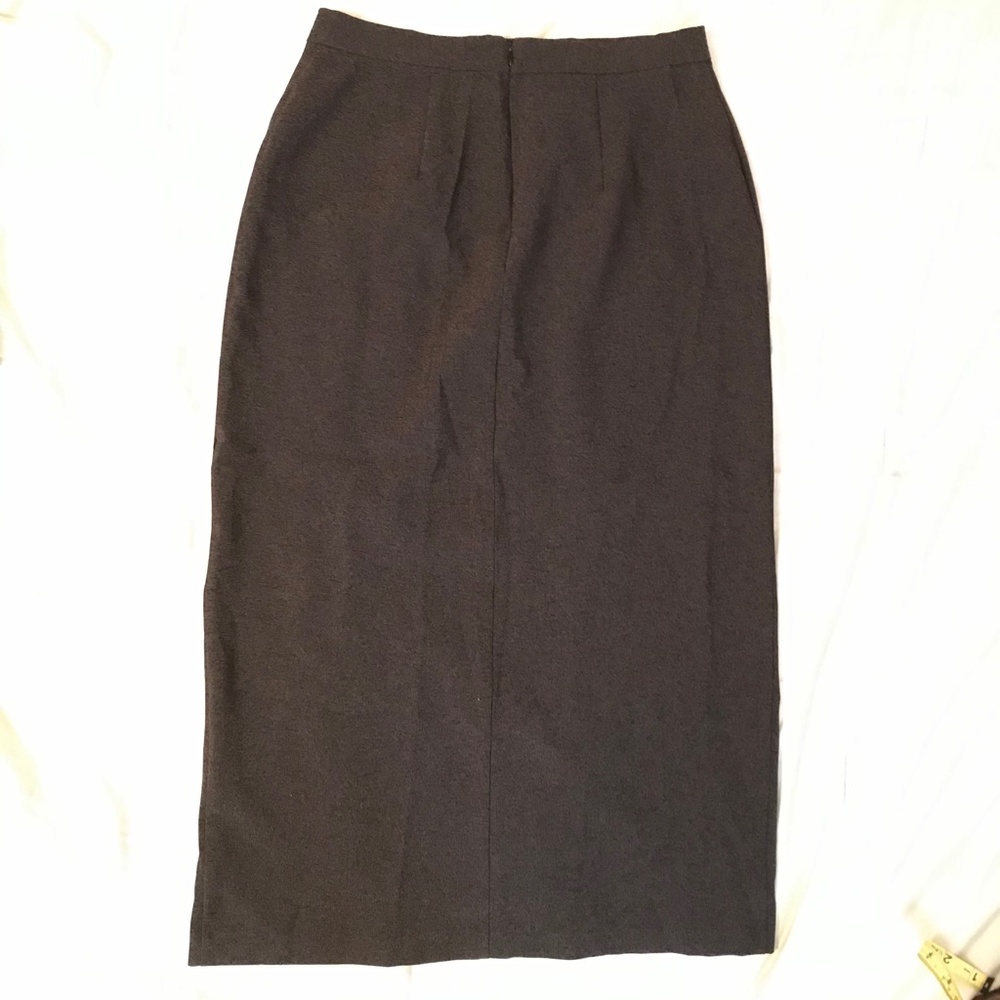 Connected Apparel Grey Long Skirt - Picture 6 of 6
